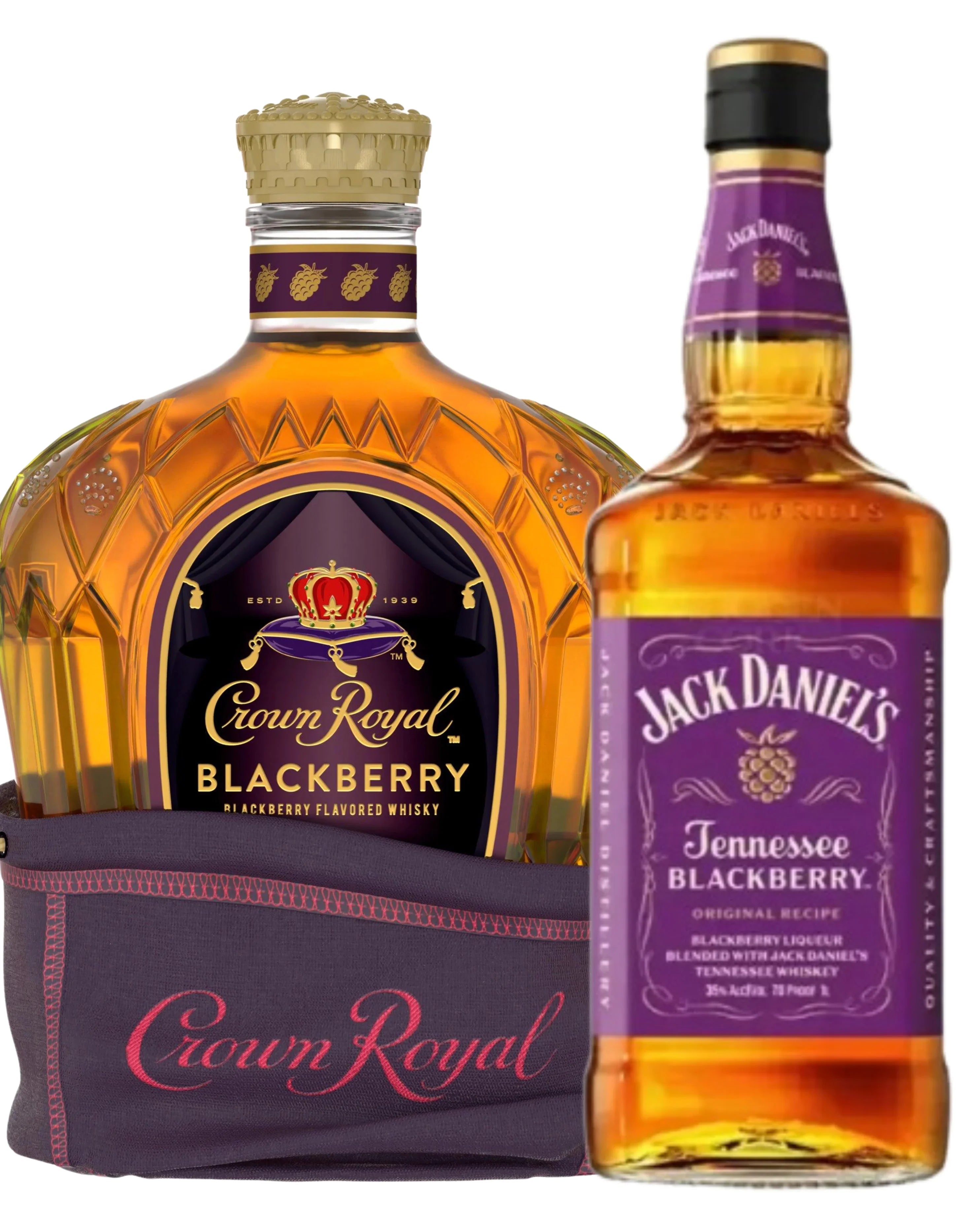 Blackberry Whiskey Duo | Premium Jack Daniel's & Crown Royal