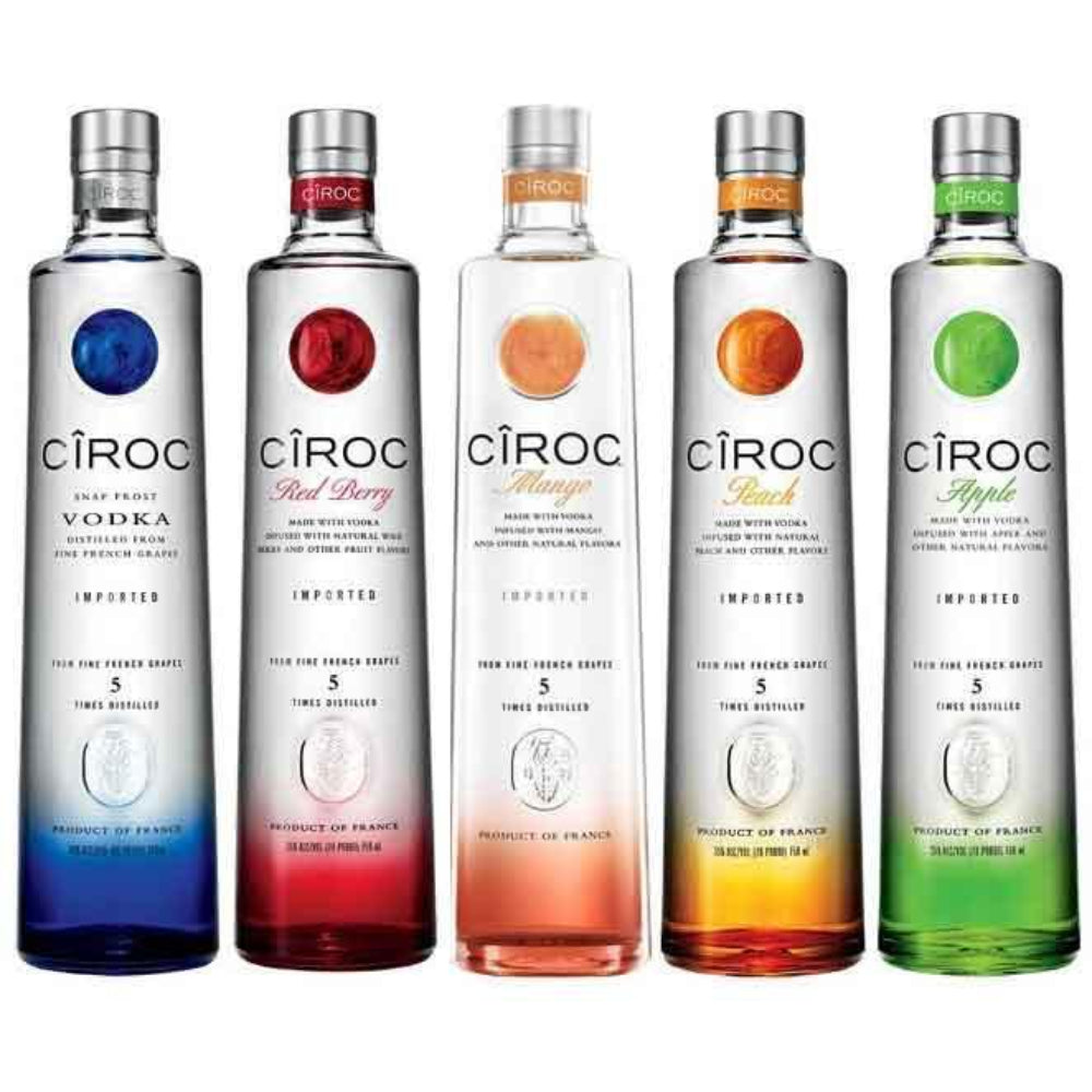 Cîroc Vodka Collection 5-Bottle Set | Grape Vodka