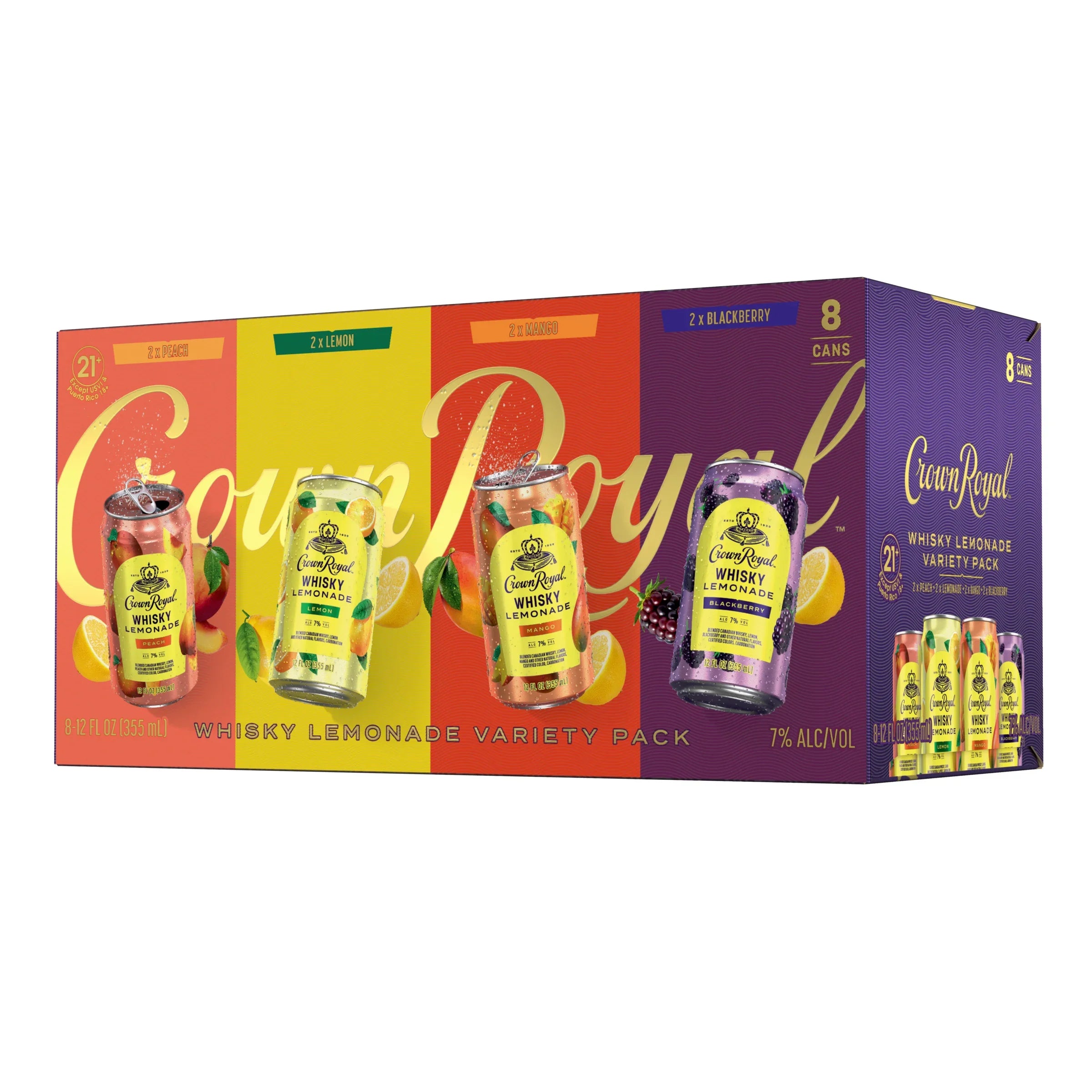 Crown Royal Whisky Lemonade Variety 8 Pack