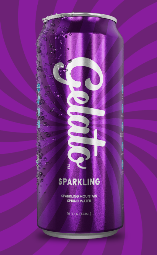 Gelato Sparkling Water: Mountain Spring (12 Pack of Cans) - $19.99
