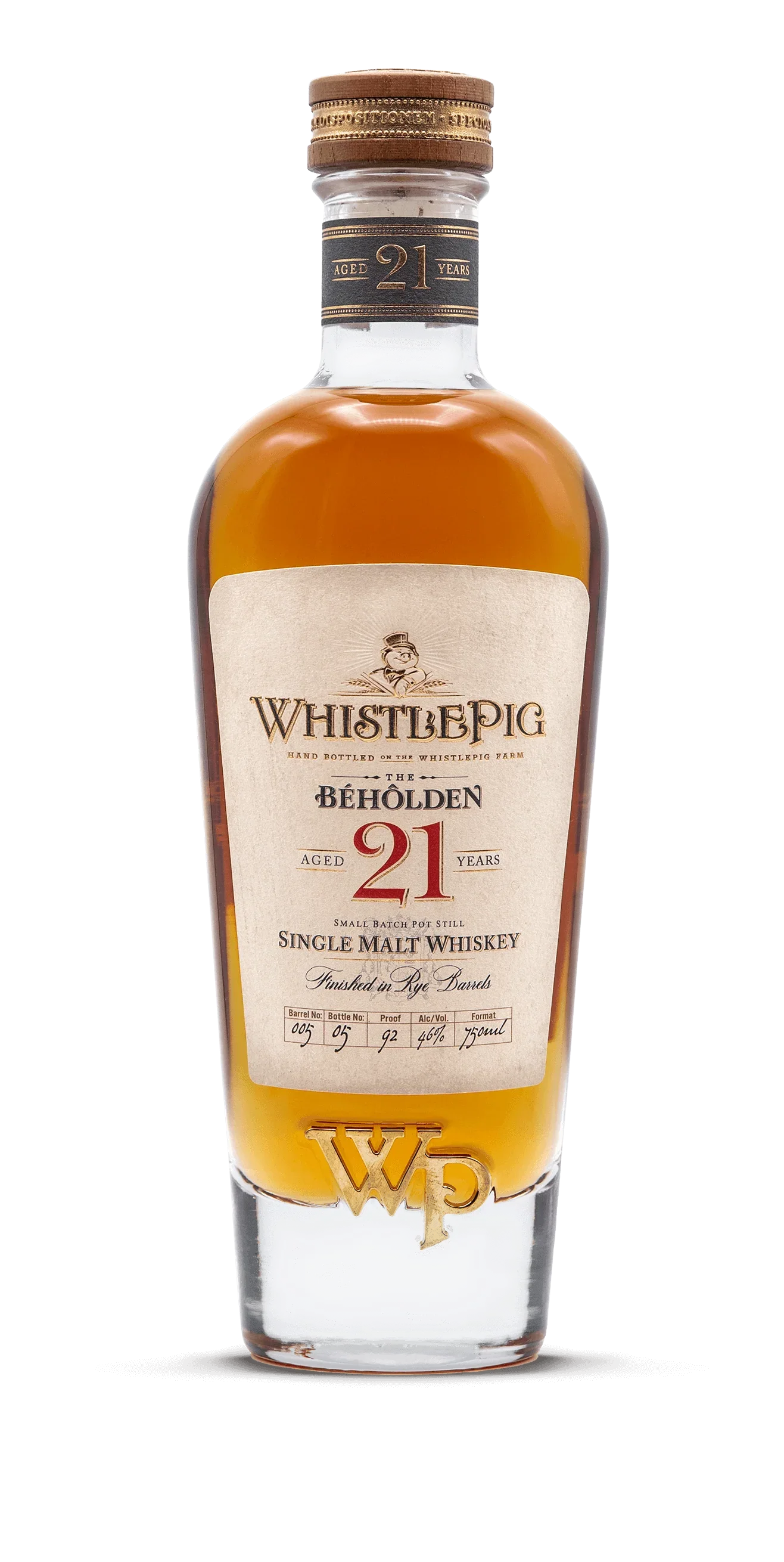 Whistle Pig The Beholden 21 Year (750Ml) - $1,299.99 - $125 Free