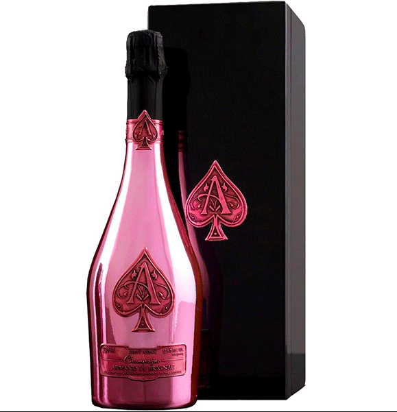 Armand De Brignac Brut Rose (Ace Of Spades) Champagne Naked Bottle (750 Ml)