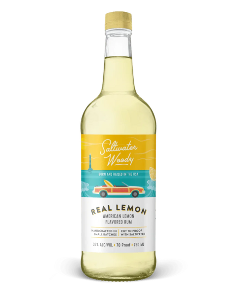 Saltwater Woody Real Lemon (750Ml)