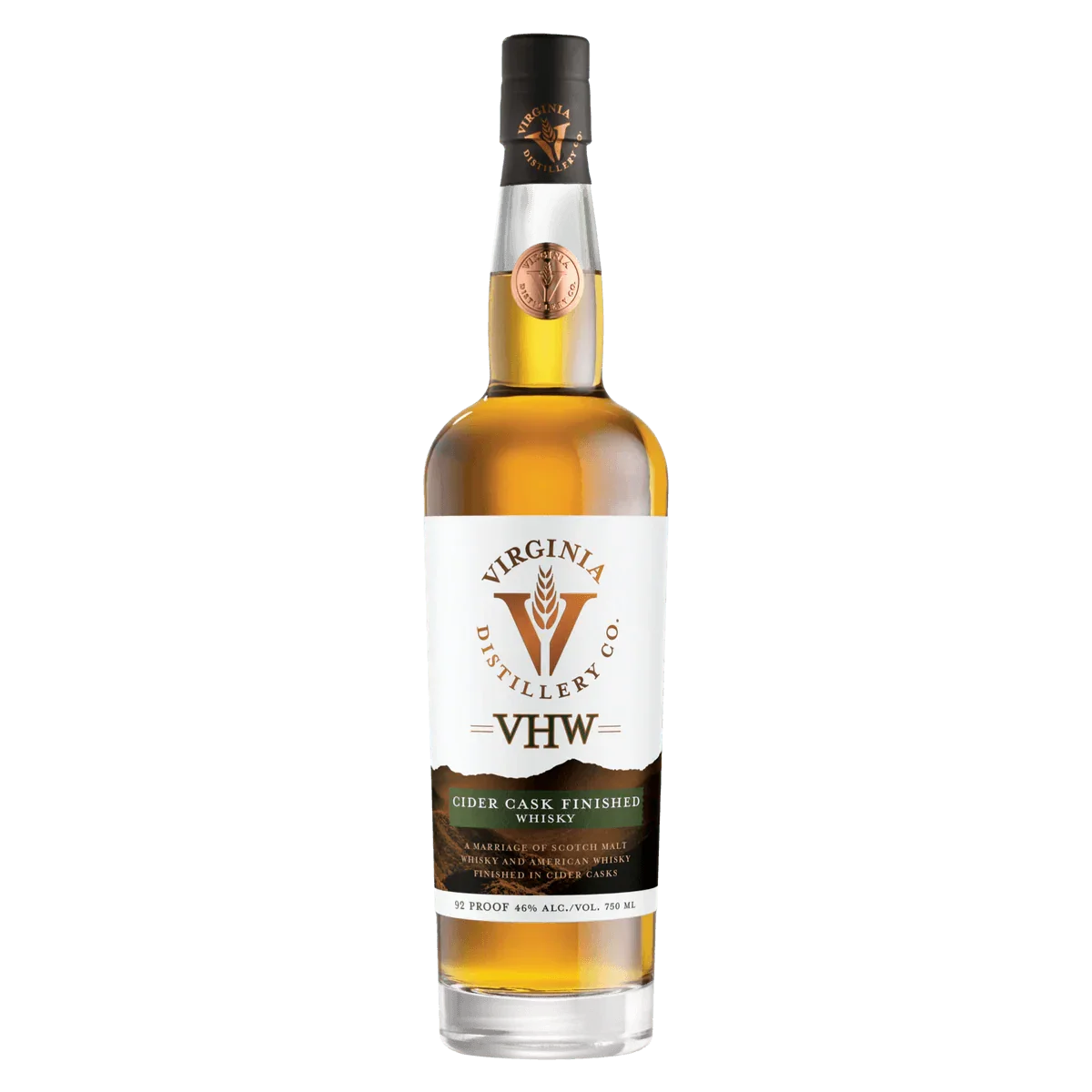 Virginia Distillery Co. Cider Cask Finished Whiskey (750ml) 39.99