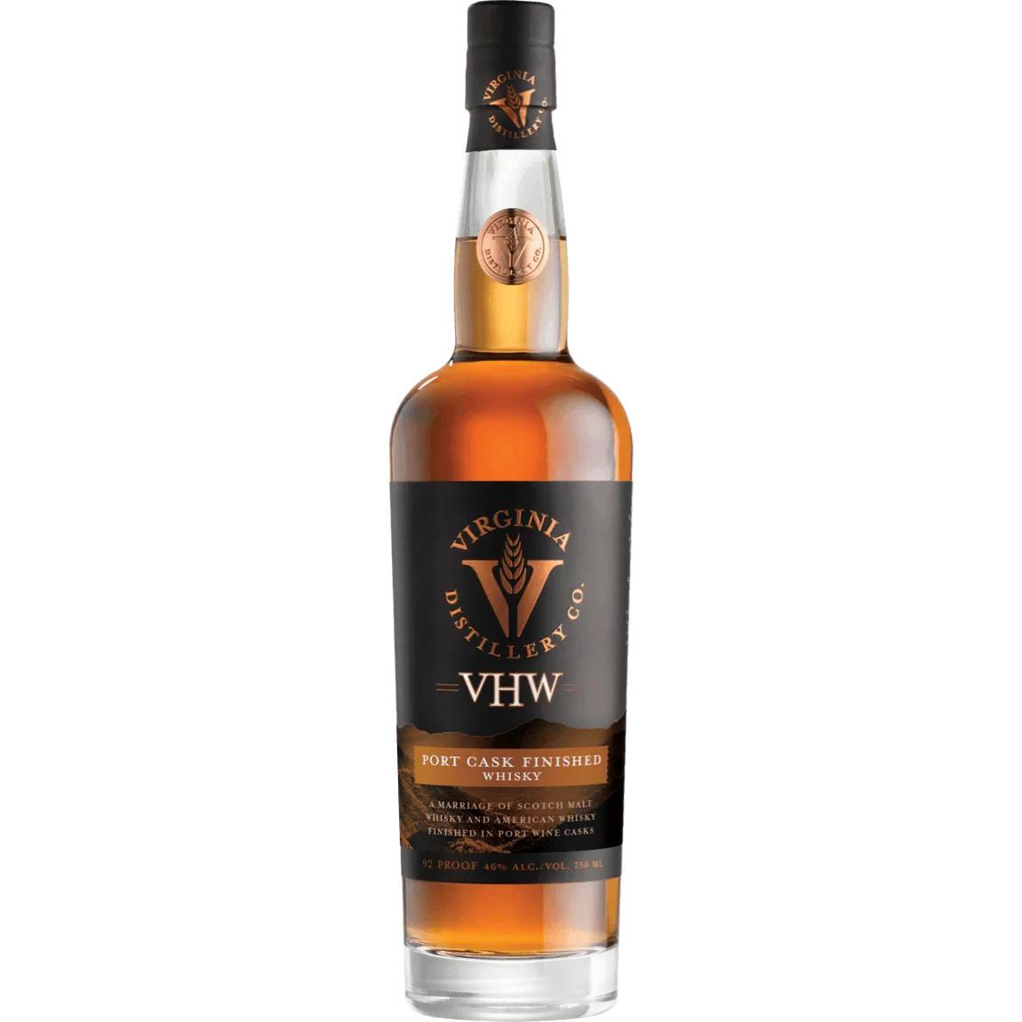 Virginia Distillery Co. Port Cask Finished Whiskey (750ml) 39.99