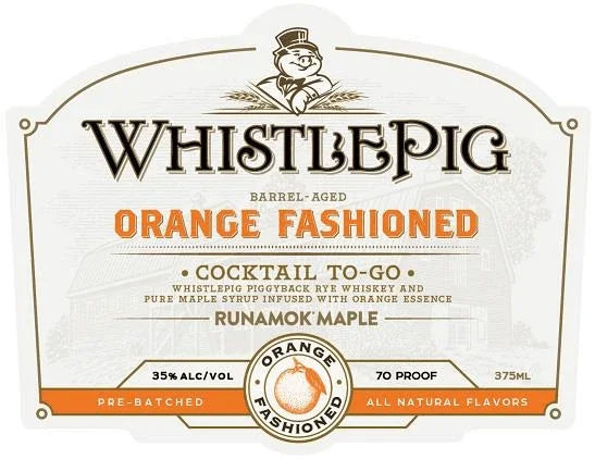 Whistlepig Orange Fashioned Cocktail To Go (375Ml)