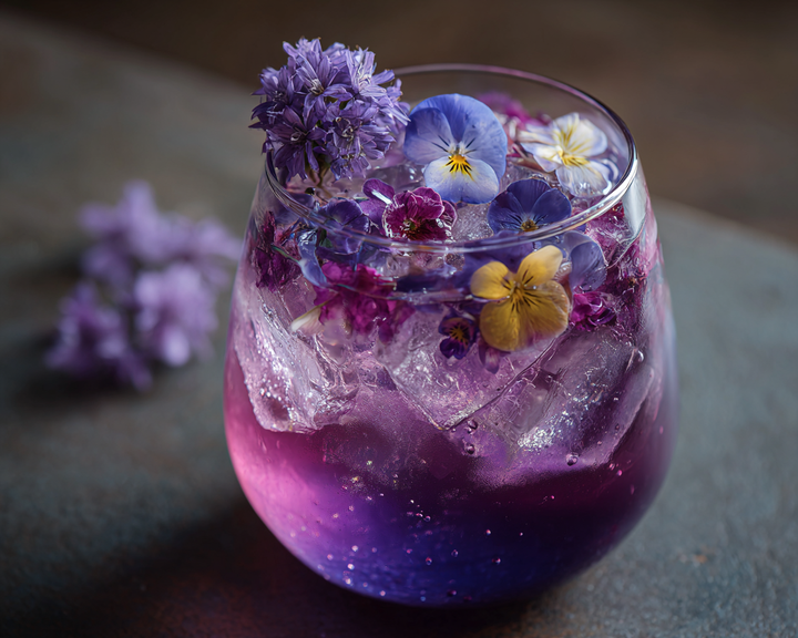 Berry Divine Fizz: Elderflower Gin Cocktail
