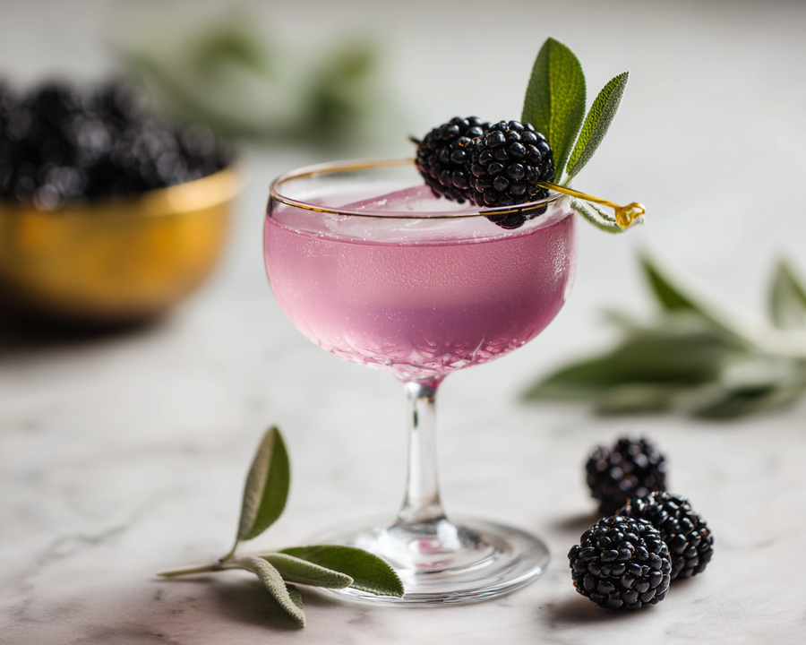Blackberry Sage Elixir: Gin Cocktail