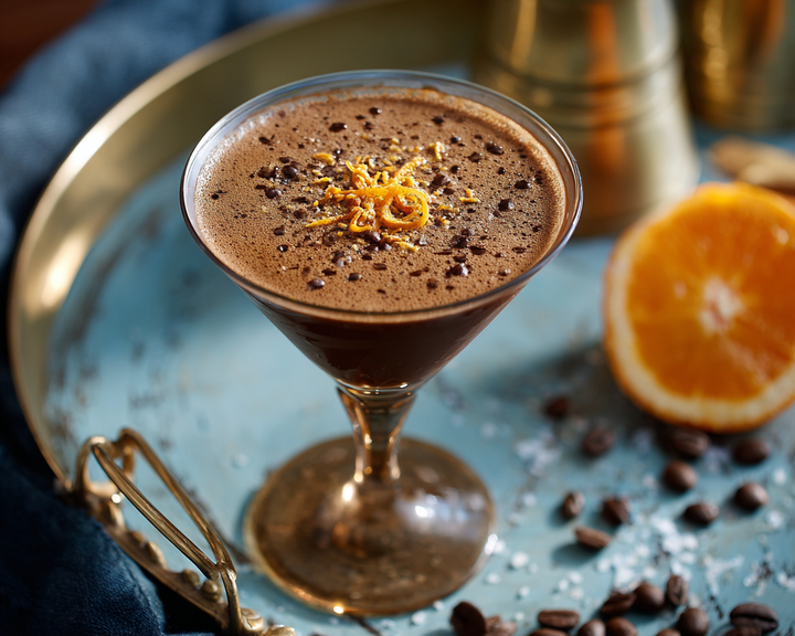 Chocolate Espresso Martini with Orange