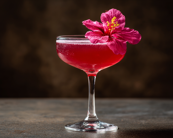 Desert Mirage: Hibiscus Tequila Cocktail
