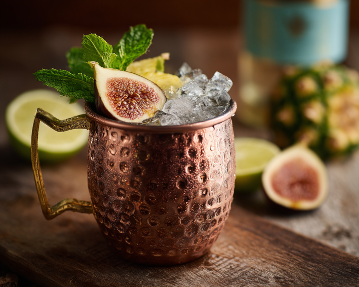 Ginger Glow Mule: Fig Vodka Cocktail