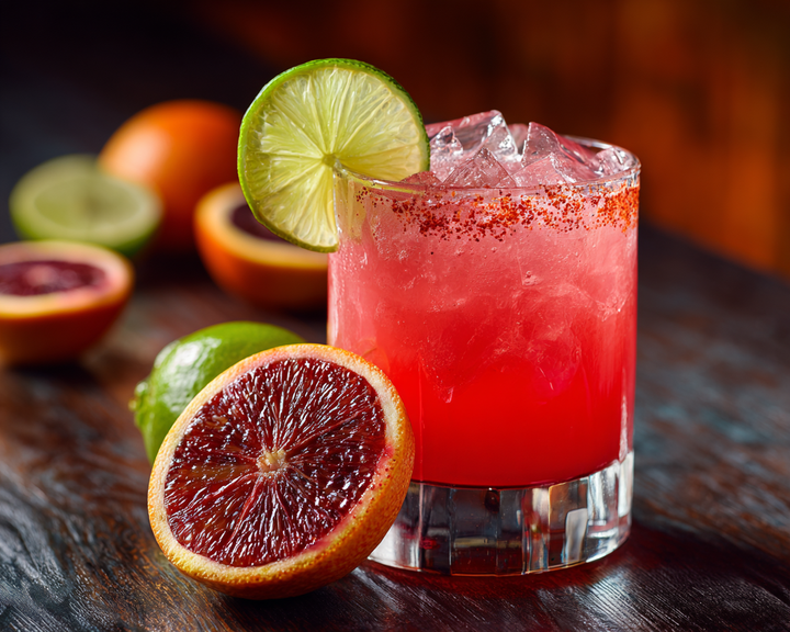 Spiced Sunset Blood Orange Margarita