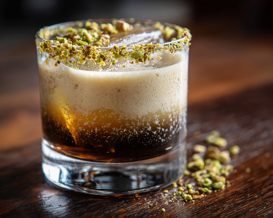 Velvet Pistachio: A Creamy Pistachio Martini with Espresso