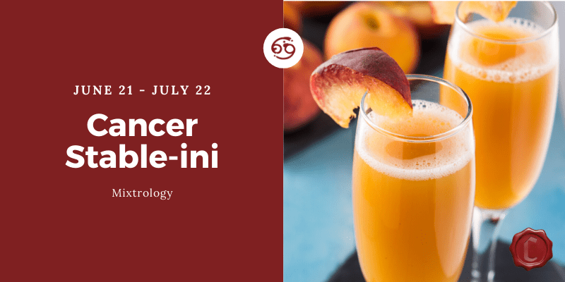 Peach Bellini Recipe (Cancer: The Stable-ini)