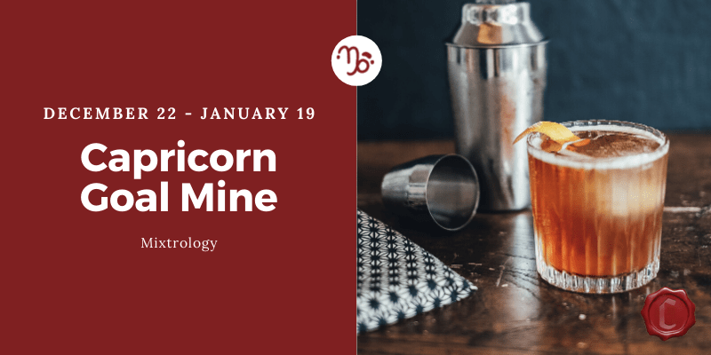 Capricorn Goal Mine (Smoky Scotch Cocktail)