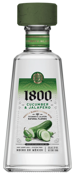 1800 Cucumber & Jalapeno Tequila (750ml) | Refreshingly Bold Fusion