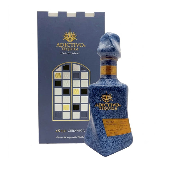 Adictivo | Premium Ceramic Blue Añejo Tequila