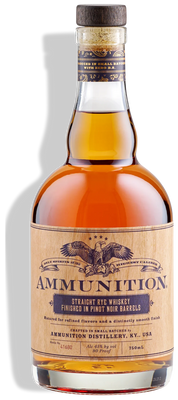 Ammunition Straight Rye Whiskey Finished In Pinot Noir Barrels (750Ml)