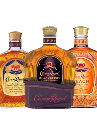 Crown Royal Trio (750Ml x 3)  Classic, Blackberry, & Peach