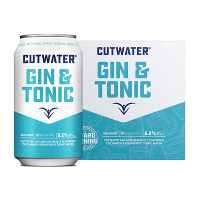 Cutwater Gin And Tonic Canned Cocktails (4 Pk)