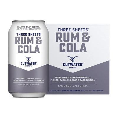 Cutwater Rum And Cola Canned Cocktails (4 Pk)
