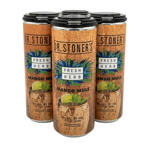 Dr. Stoner's Fresh Herb Vodka Mango Mule (Rtd), 4 X 12 Oz