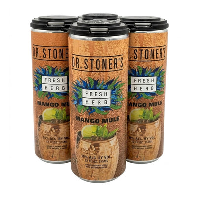 Dr. Stoner's Fresh Herb Vodka Mango Mule (Rtd), 4 X 12 Oz