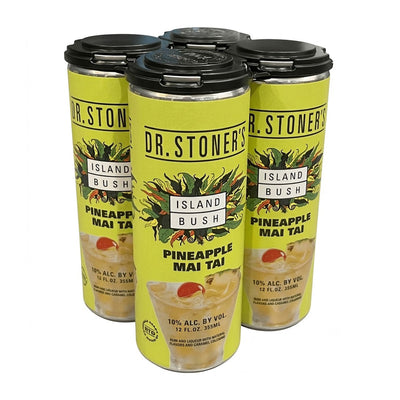 Dr. Stoner's Island Bush Herb Rum Pineapple Mai Tai, 4 X 12 Oz