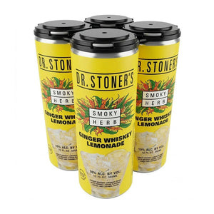Dr. Stoner's Smoky Herb Ginger Whiskey Lemonade (Rtd), 4 X 12 Oz