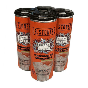 Dr. Stoner's Tequila Hierba Loca Watermelon Margarita, 4 X 12 Oz