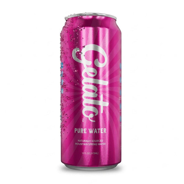 Gelato Sparkling Water: Pure (12 pack of Cans)