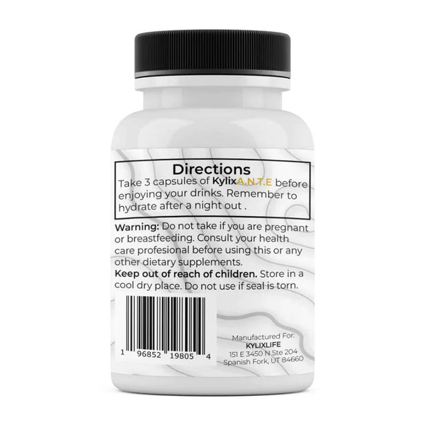 Kylix A.N.T.E. Hangover Recovery Supplements