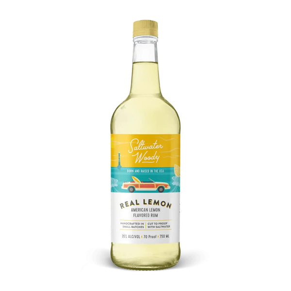 Saltwater Woody Real Lemon (750Ml)
