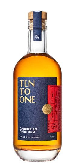 Ten To One Caribbean Dark Rum (750Ml)