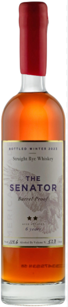 The Senator 6 Year Barrel Proof Straight Rye Whiskey 2023 (750Ml)