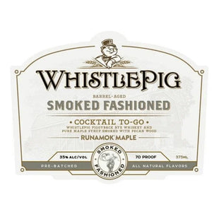 Whistlepig Smoked Fashioned Cocktail To Go (375Ml)