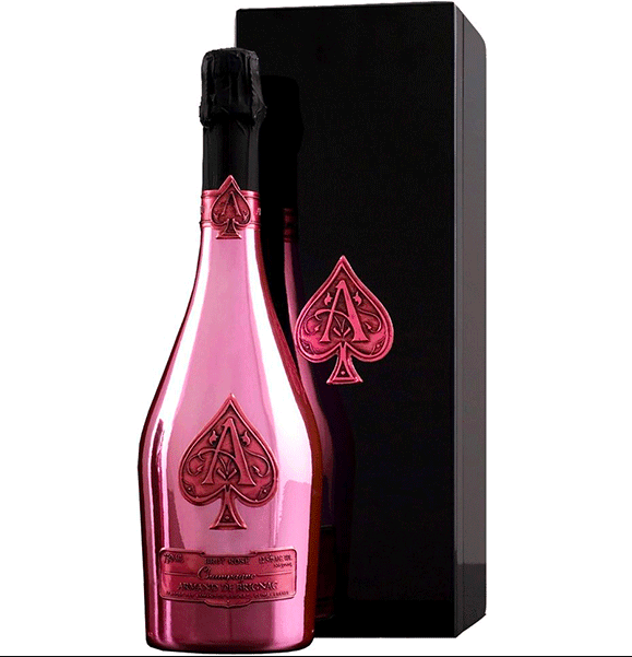 Armand De Brignac Brut Rose (Ace Of Spades) Champagne Naked Bottle (750Ml)