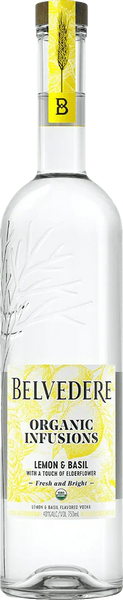 Belvedere Organic Infusions Lemon & Basil Vodka (750Ml)