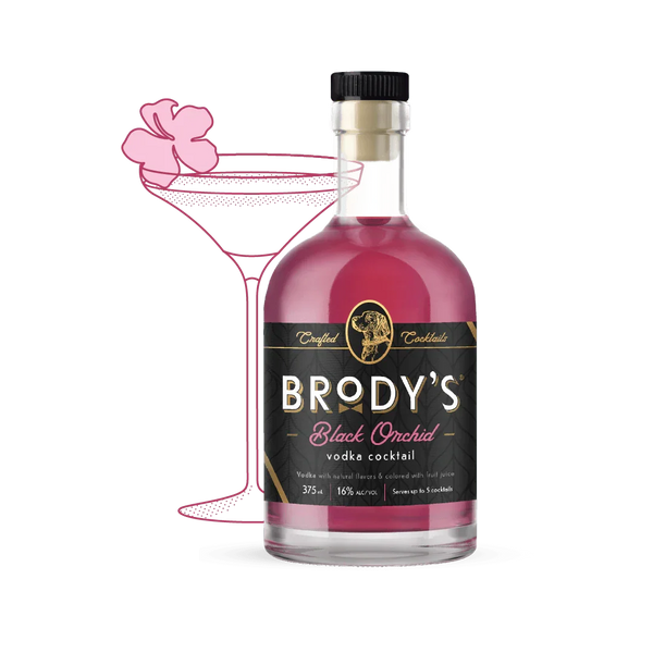 Brody’s Black Orchid – Rtd Vodka Cocktail (375Ml)