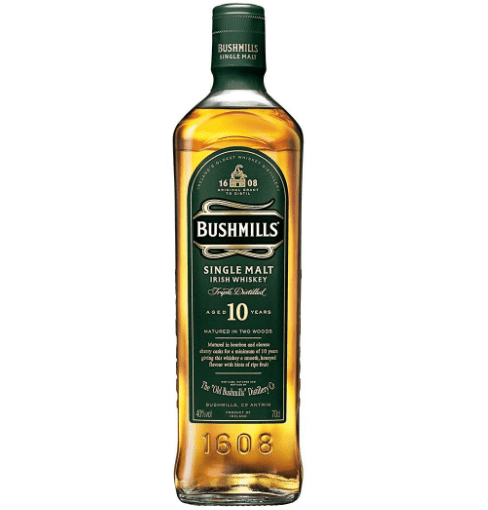 Bushmills 10 Year Irish Whiskey (750Ml)