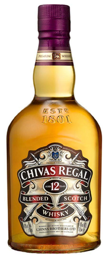 CHIVAS REGAL 12 YEAR OLD - $32.99 Free (750 $125 BLENDED ML) WHISKEY - SCOTCH Shipping