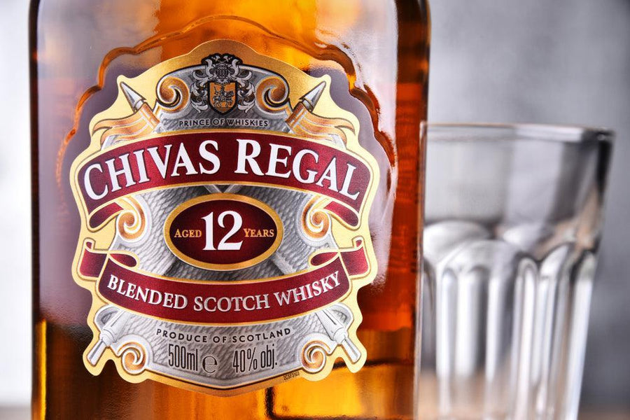 SCOTCH - Free CHIVAS Shipping $32.99 WHISKEY REGAL $125 OLD 12 - BLENDED YEAR (750 ML)