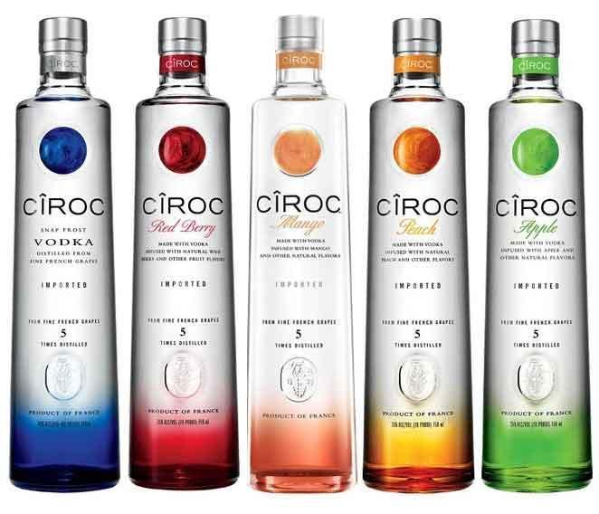 Ciroc Regular Cîroc Vodka Collection (5 Bottles) | Premium Vodka