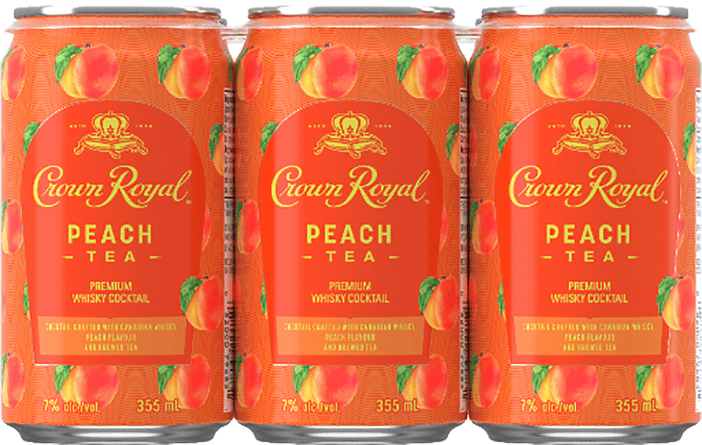 Crown Royal Cans Peach Tea Cocktail (4 Pack)