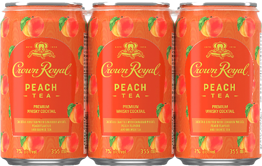 Crown Royal Cans Peach Tea Cocktail (4 Pack)