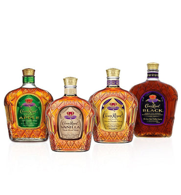 CROWN ROYAL WHISKY COLLECTION (4 BOTTLES)