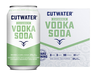 Cutwater Cucumber Vodka Soda Canned Cocktails (4 Pk)