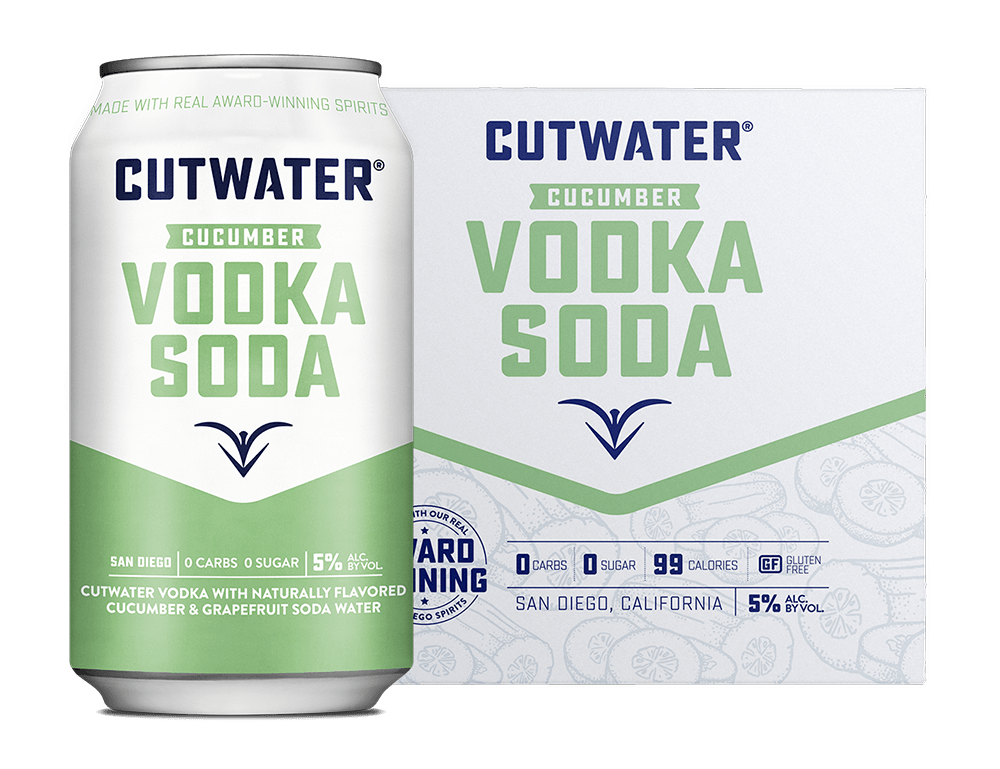 Cutwater Cucumber Vodka Soda Canned Cocktails (4 Pk)