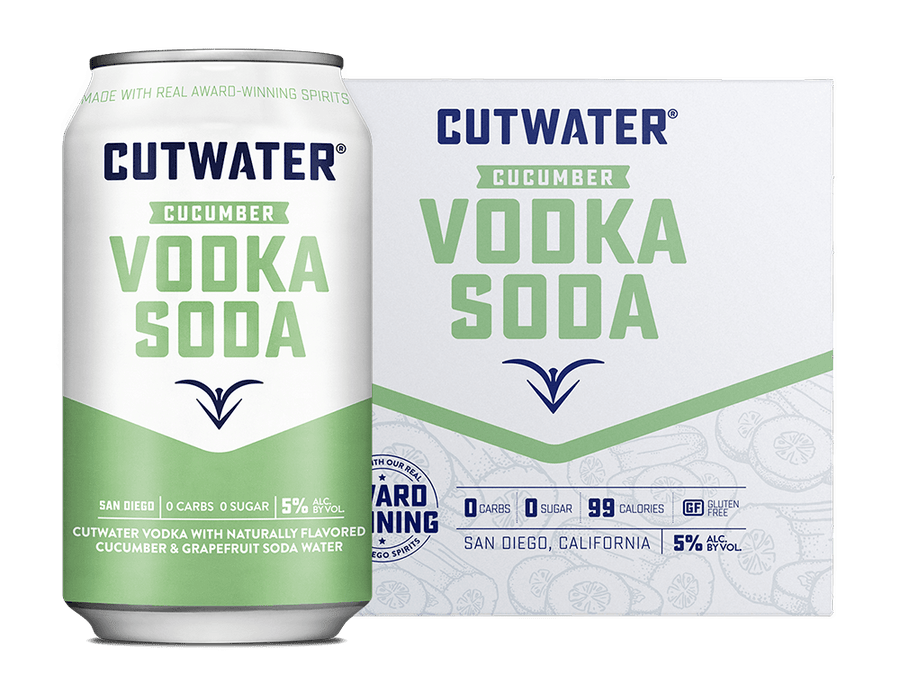 Cutwater Cucumber Vodka Soda Canned Cocktails (4 Pck)