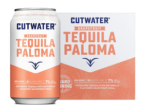 Cutwater Grapefruit Tequila Paloma Canned Cocktails (4 Pk)